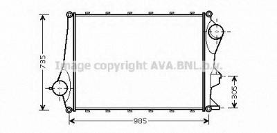 AVA QUALITY COOLING vl4043 -  Интеркулер